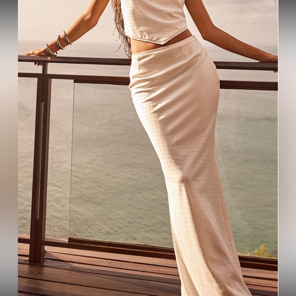 RUNAWAY THE LABEL Kalina Skirt in White